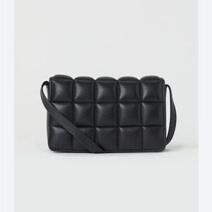 Black Quilted Crossbody Bag